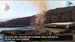 La lava del volcán de Cumbre Vieja cae en la playa de Los Guirres
