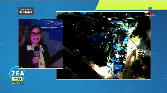 Inicia la reubicación de migrantes del campamento El Chaparral