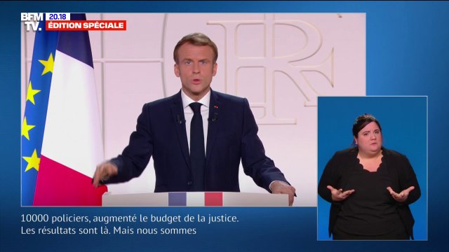 Emmanuel Macron : Une loi de programmation pour nos sécurités intérieures est en cours de discussion