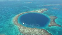 Plongée dans le trou bleu de Dean, aux Bahamas