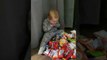 Baby Becomes Happy on Getting Lots of Wafers From Trick or Treating