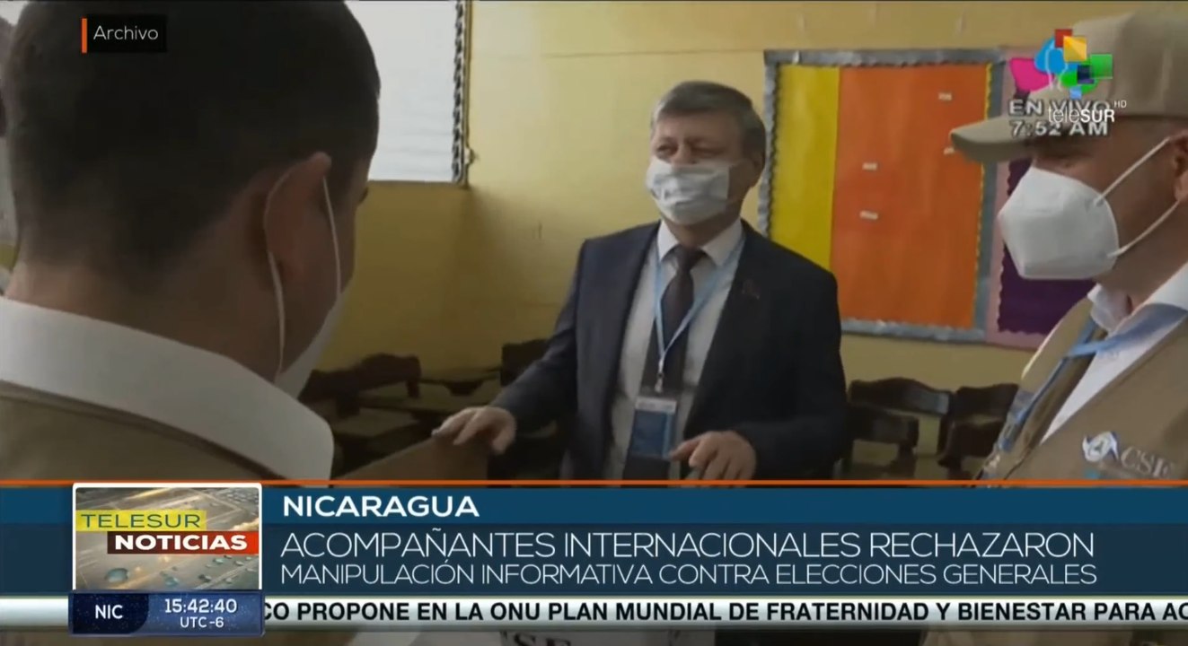 teleSUR Noticias 09-11 17:30: Personalidades rechazan publicidad contra elecciones en Nicaragua