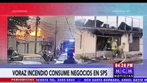 Se reporta fuerte incendio estructural en el barrio Suyapa de San Pedro Sula