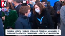 Ayuso y Almeida se encuentran en La Almudena en medio de la batalla por el PP de Madrid