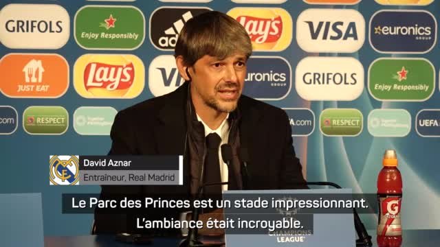Real Madrid - L'entraîneur merengue impressionné par l'ambiance du Parc des Princes