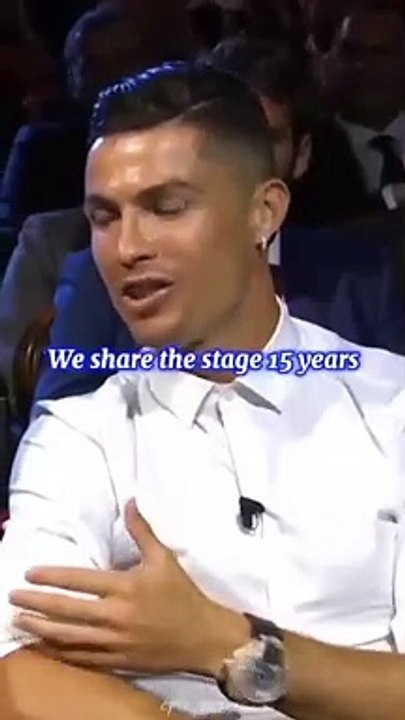 Cristiano Ronaldo talking about Messi  shorts