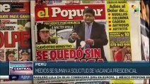 Oposición política solicita la vacancia presidencial del presidente de Perú Pedro Castillo