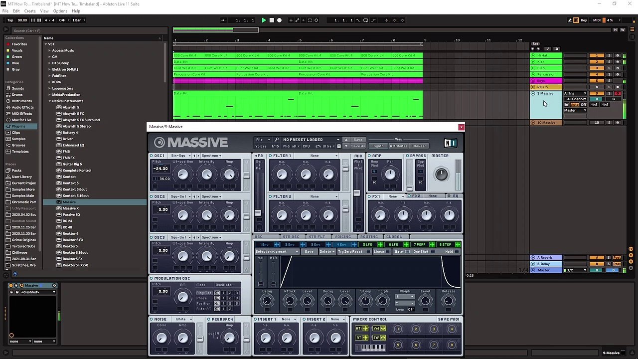 How to sound like Timbaland - Finished 808 with pitch glide