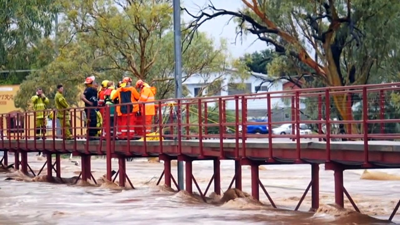 Man rescued from floodwaters in Alice Springs