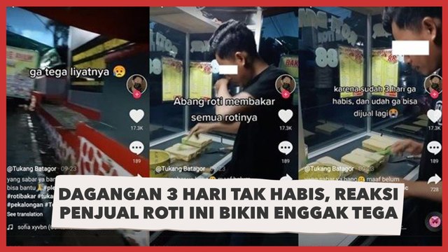Dagangan 3 Hari Tak Habis, Reaksi Penjual Roti Bakar Ini Bikin Enggak Tega
