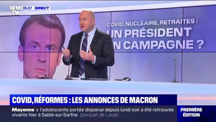 2022: Emmanuel Macron a-t-il profité de son allocution pour sa campagne ?