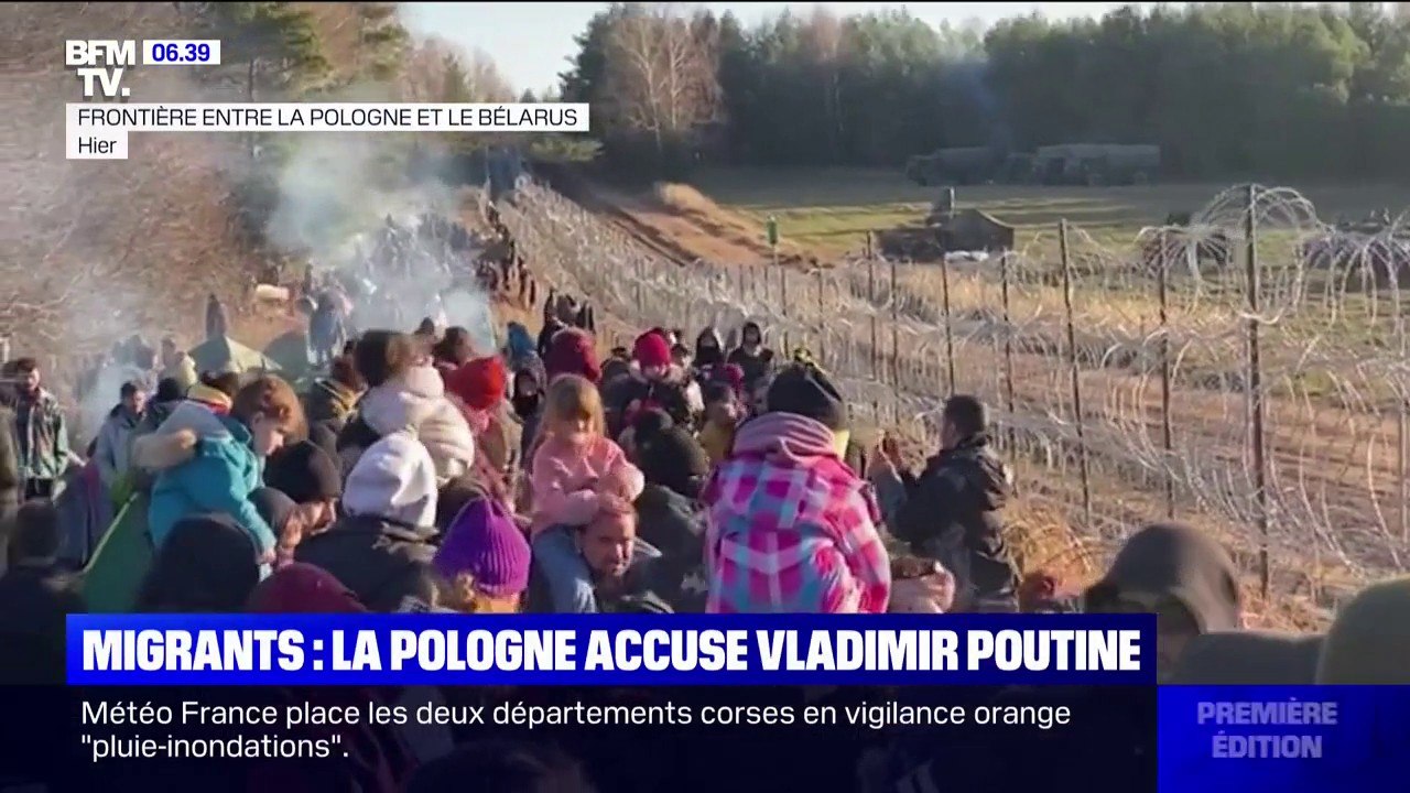 Crise migratoire à la frontière biélorusse: la Pologne accuse Vladimir Poutine