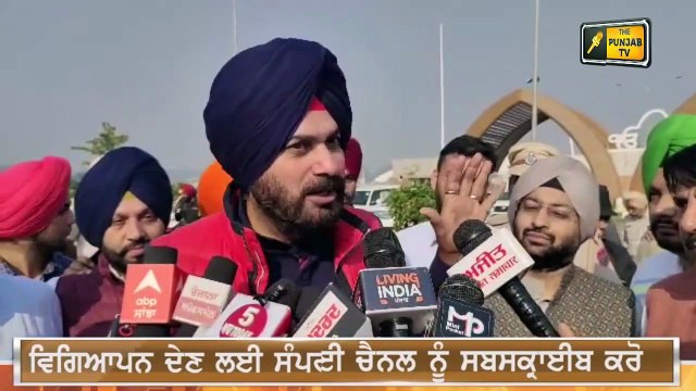 ਸਵੇਰੇ ਸਵੇਰੇ ਨਵਜੋਤ ਸਿੱਧੂ ਦਾ ਐਕਸ਼ਨ Navjot Sidhu in action mode, at Kartarpur corridor | The Punjab TV