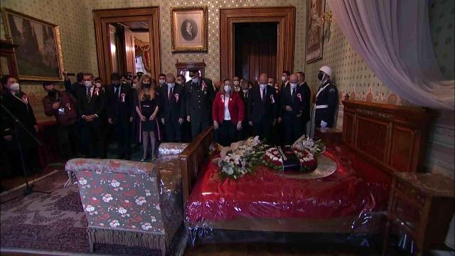 Gazi Mustafa Kemal Atatürk, vefatının 83'üncü yıl dönümünde Dolmabahçe Sarayı'nda anıldı