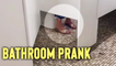 ''I know you're pooping' - Hilarious bathroom prank makes stranger VERY uncomfortable'
