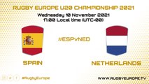 Spain vs Netherlands - Rugby Europe U20 Championship 2021