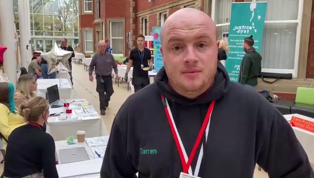 Hartlepool Sixth Form College Volunteers Fair - Darren Leighton from the Joseph Rowntree Foundation