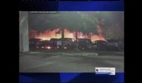 Incendio en Sudbury: quince vehículos destruidos