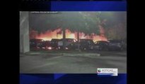Carros destruidos incendio en Sudbury