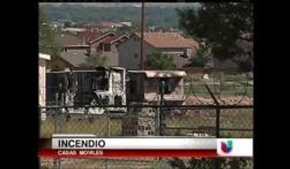 Incendio de casas móviles