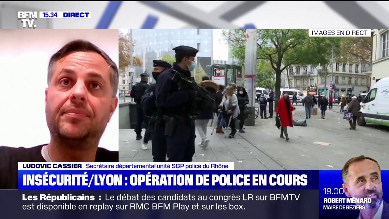 Ludovic Cassier (Unité SGP police du Rhône): "Il faut qu'on ait les moyens de pouvoir rester sur place et on ne les a pas"