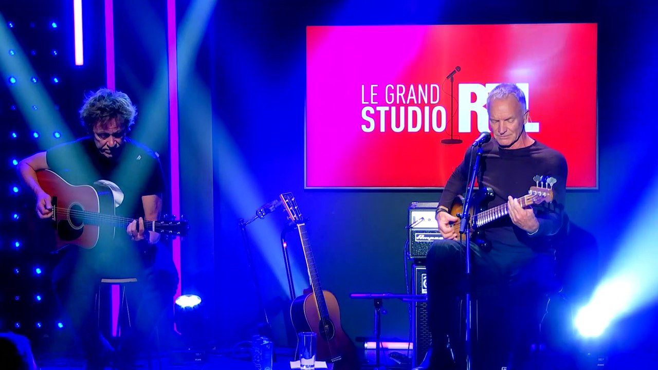 Sting interprète "Rushing Water" dans "Le Grand Studio RTL"