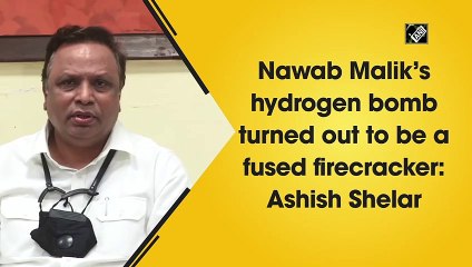 Nawab Malik’s hydrogen bomb turned out to be a fused firecracker: Ashish Shelar