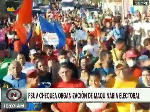 Militancia del PSUV alista su maquinaria organizativa en Sucre rumbo a las Megaelecciones