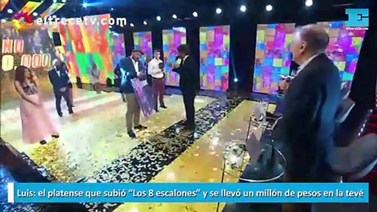 Luis: el platense que subió “Los 8 escalones” y se llevó un millón de pesos en la tevé
