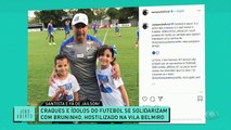 VOCÊ É DEMAIS, BRUNINHO! Craques e ídolos do futebol se solidarizaram com o menino Bruninho, que foi hostilizado na Vila Belmiro após receber uma camisa do goleiro Jaílson, do Palmeiras. #JogoAberto