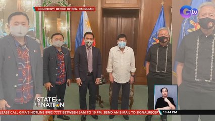 Sen. Pacquiao, nakipagpulong kina pres. Duterte at Sen. Bong Go kagabi | SONA