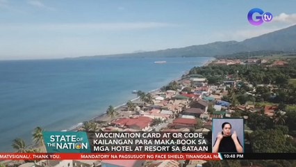 Covid-19 vaccination certificatemula sa VaxCertPH, requirement para makapasok sa ilang LGU | SONA