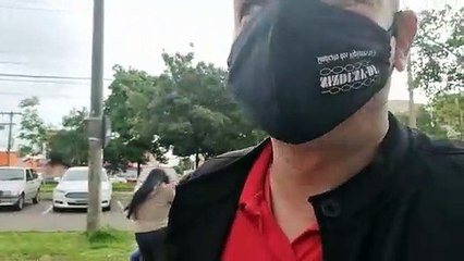 Diretor do Sindicato dos Vigilantes do DF, Luis Valmir, anuncia greve no HRSam por falta de pagamento deste mês