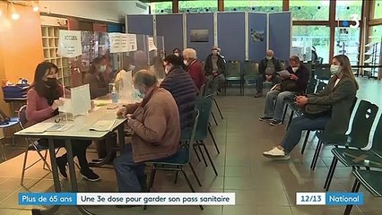 Covid-19 : les plus de 65 ans devront recevoir une troisième de dose vaccin pour garder leur pass sanitaire