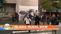 Ratko Mladic: Serbian police intervene after clashes over mural of convicted war criminal