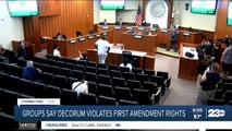 Civil rights organizations call on the Bakersfield City Council to rescind rules of decorum