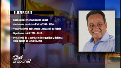 ¿Qué propone? | Eliezer Sirit candidato por la MUD para la gobernación de Falcón