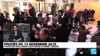 Attentats du 13 novembre - François Hollande témoigne au Palais de Justice: "Je le dois à toutes les victimes, aux proches des disparus qui veulent comprendre"