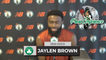 Jaylen Brown Says Hamstring Injury is "Nothing Severe.” | Practice Interview 11-10