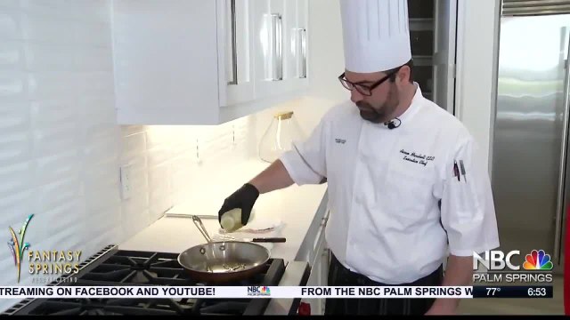 Cooking with Andalusia's Executive Chef Aaron Marshall: Pan-seared salmon over avocado with mango salsa