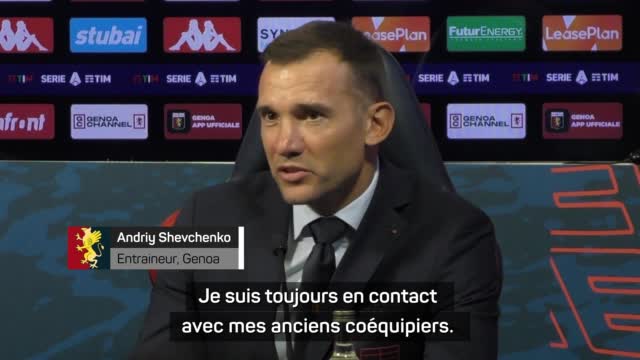 Genoa - Shevchenko rend hommage à Ancelotti et ses anciens coéquipiers du Milan