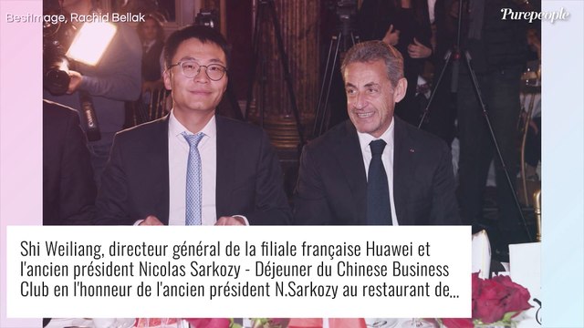 Nicolas Sarkozy soutenu par son frère Guillaume et son fils Jean au Chinese Business Club