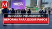 Ex policías de CdMx bloquean Reforma e Insurgentes; exigen pago de pensión
