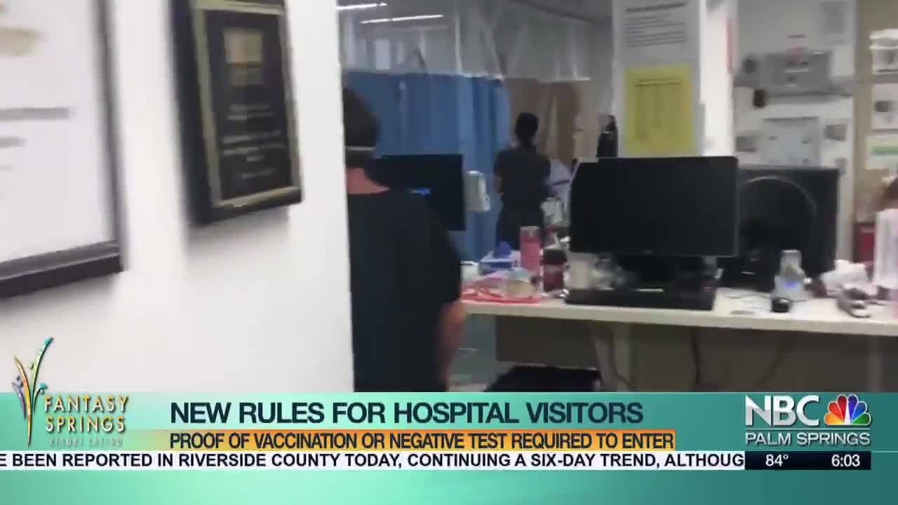 CDPH: Hospital Visitors Required to Show Proof of Vaccination or Negative COVID-19 Test