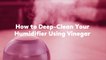How to Deep-Clean Your Humidifier Using Vinegar