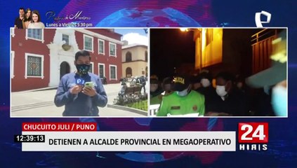 Policía y Fiscalía Anticorrupción intervienen a alcalde de Chucuito en Puno