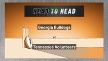 Georgia Bulldogs at Tennessee Volunteers: Spread
