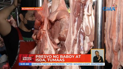 Presyo ng baboy at isda, tumaas | UB