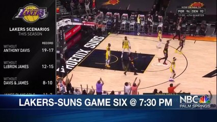 Anthony Davis Cleared For Game Six Lakers-Suns