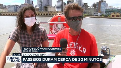 A capital gaúcha tem uma novidade para os turistas: o aluguel de barcos por aplicativo. #BandJornalismo